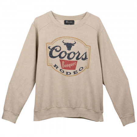 Coors Banquet Rodeo Long Horns Cream Colorway Women's Sweatshirt